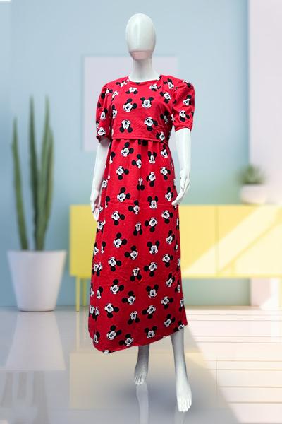 Vibrant Red maternity dress