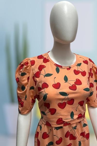 Charming Peach maternity dress