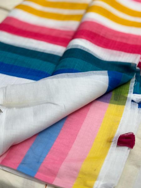 Summer Bliss Rainbow Saree